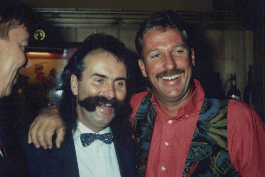 Geoff Merrill and Ian Botham, c1980