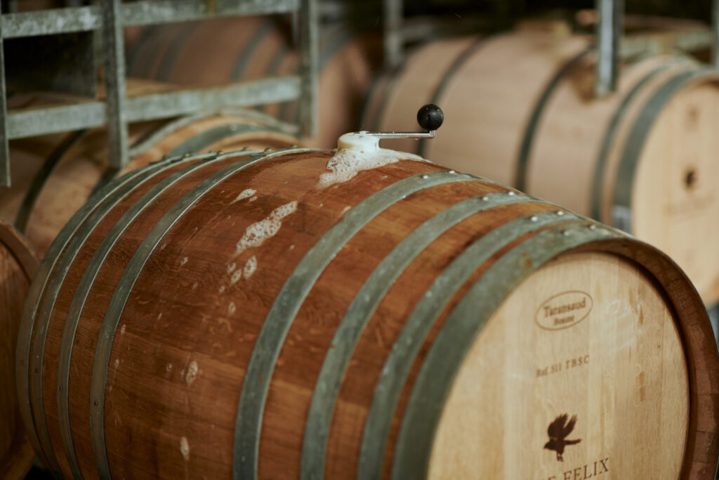 Vasse Felix Chardonnay in barrel