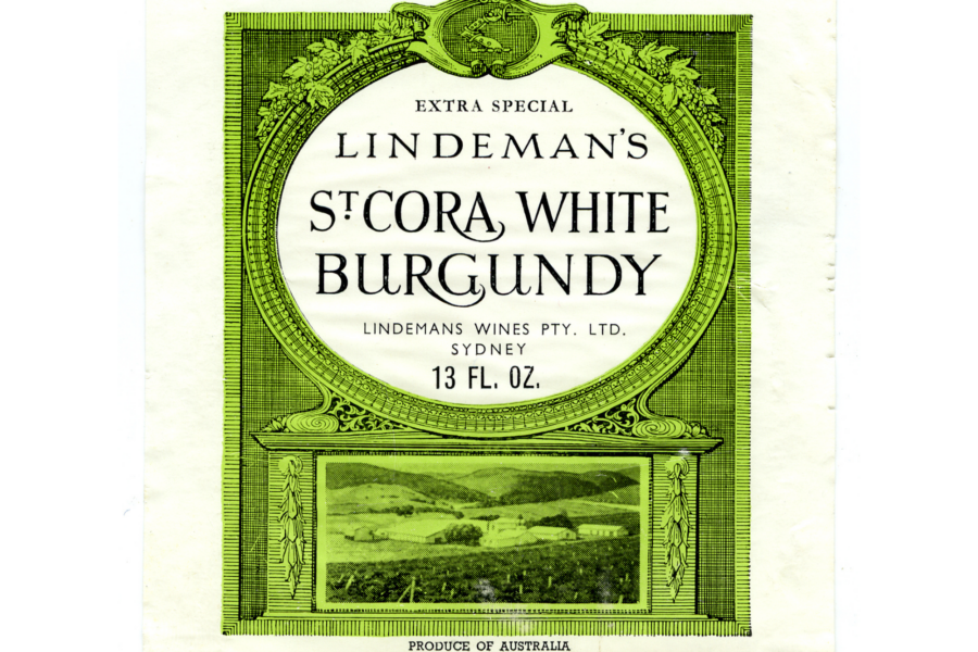 Landmark Wine: 1924 Lindeman’s St Cora Burgundy